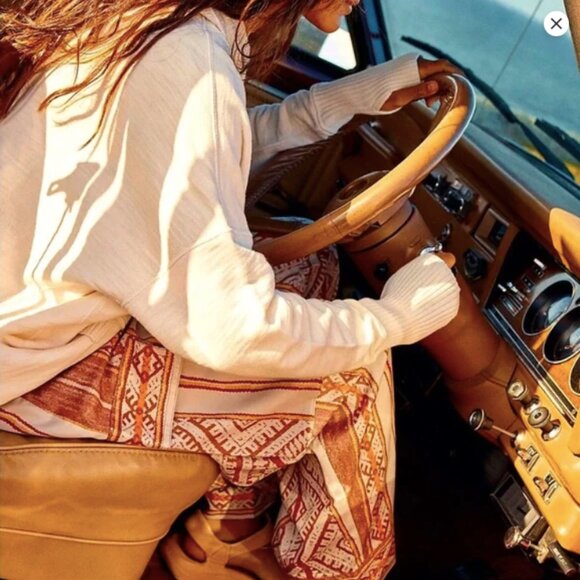 NWT Free People Visionary Printed Pants (XS) - Picture 4 of 8